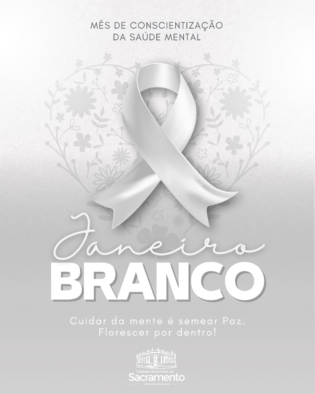 Janeiro Branco é um movimento que convida a sociedade a iniciar o novo ano com a saúde mental no centro das prioridades