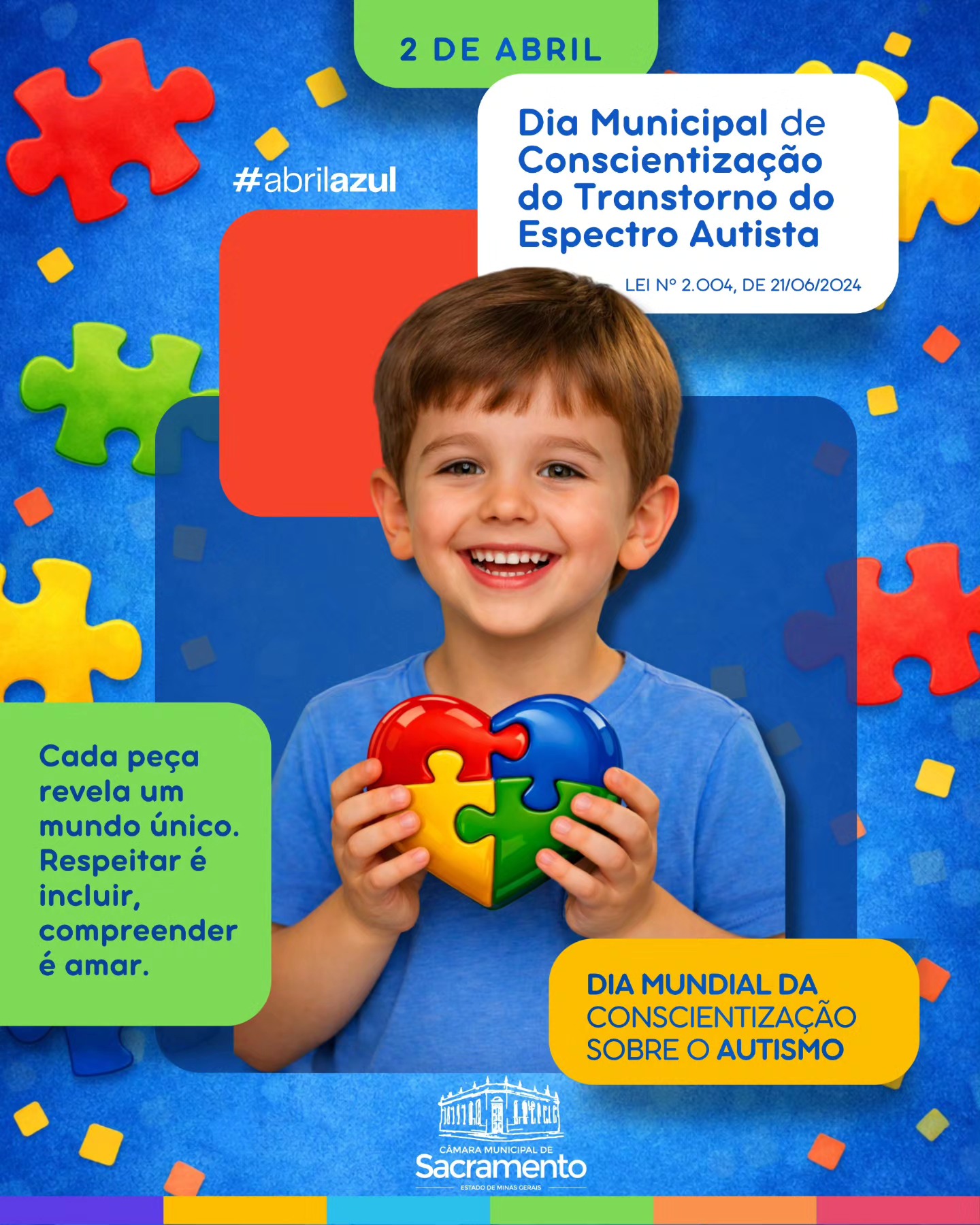 A data integra o mês de conscientização sobre o Austismo