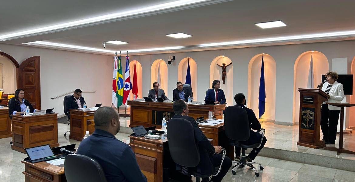 Entre os destaques da 11ª Reunião estiveram os projetos dos vereadores Victor Rodrigues e Daniel Campos e a participação do Grupo Espírita Esperança e Caridade, agraciado com Cartão de Prata