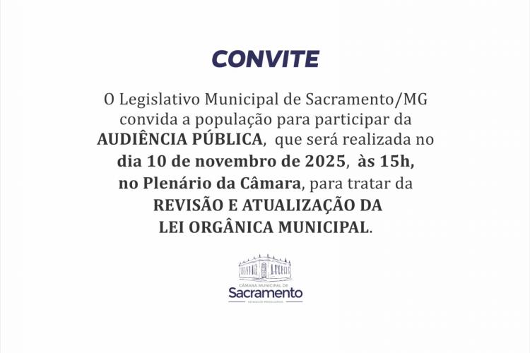 A audiência será realizada em cinco momentos, a partir das 15h do dia 10 de novembro