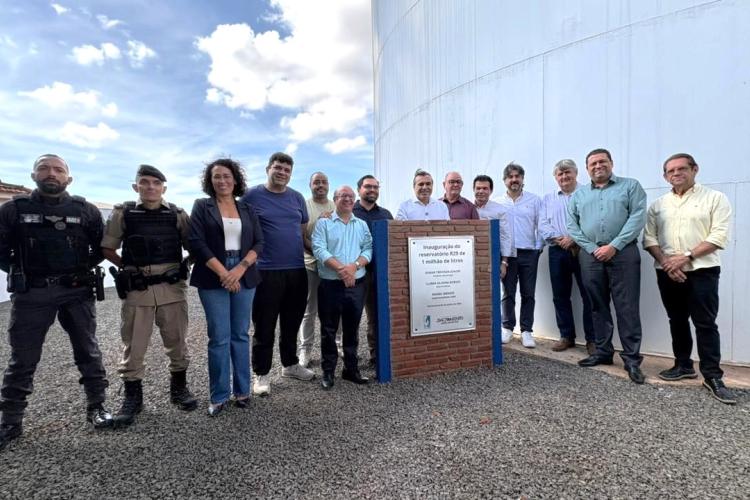 Entrega do novo reservatório de 1 milhão de litros do SAAE foi uma das ações do dia