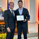 André Marques Ladeira foi o produtor rural homenageado pelo vereador Dr. Reginaldo