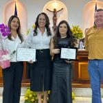 Vereadora Sgto. Edna condecorou a produtora Marcella Lopes Almeida e a empresa Piscina, Pesca & Cia