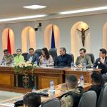 Vereadora Sgto Edna, presidente da Comissão Permanente de Segurança Pública, comanda os trabalhos da reunião